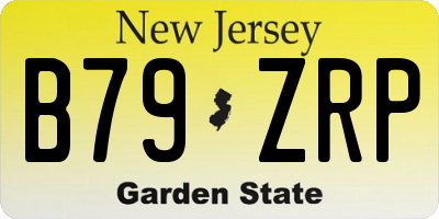 NJ license plate B79ZRP