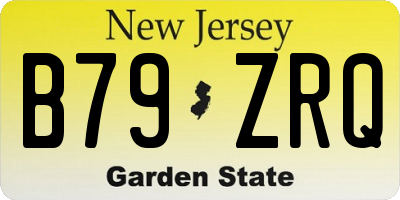 NJ license plate B79ZRQ