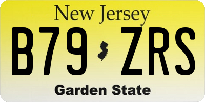 NJ license plate B79ZRS