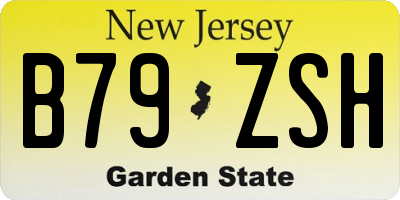 NJ license plate B79ZSH