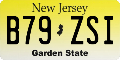 NJ license plate B79ZSI