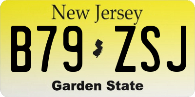 NJ license plate B79ZSJ
