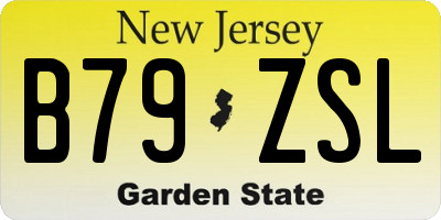 NJ license plate B79ZSL