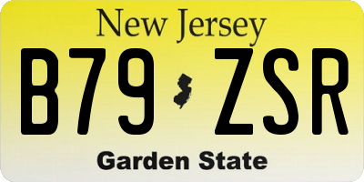 NJ license plate B79ZSR
