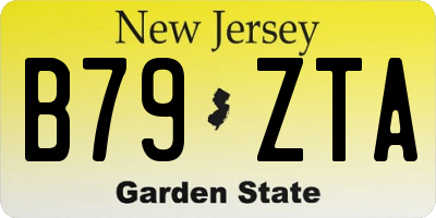 NJ license plate B79ZTA