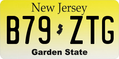 NJ license plate B79ZTG