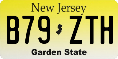 NJ license plate B79ZTH