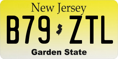NJ license plate B79ZTL