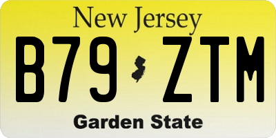 NJ license plate B79ZTM
