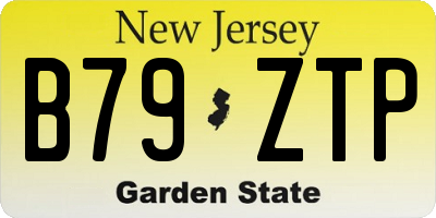 NJ license plate B79ZTP