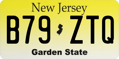 NJ license plate B79ZTQ