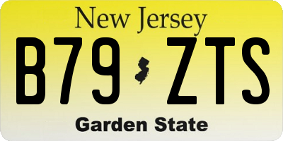 NJ license plate B79ZTS