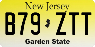 NJ license plate B79ZTT