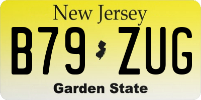 NJ license plate B79ZUG