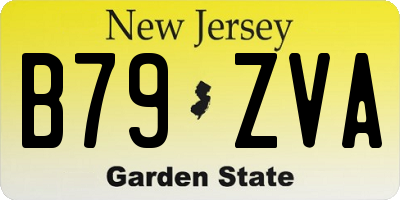 NJ license plate B79ZVA