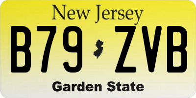 NJ license plate B79ZVB