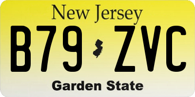 NJ license plate B79ZVC
