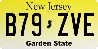 NJ license plate B79ZVE