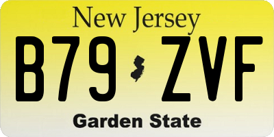 NJ license plate B79ZVF