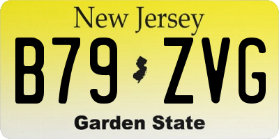 NJ license plate B79ZVG