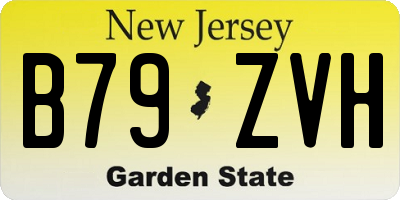 NJ license plate B79ZVH