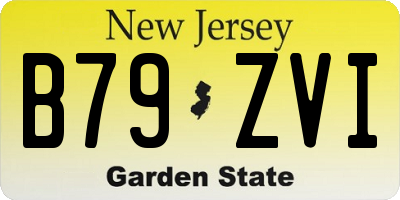 NJ license plate B79ZVI