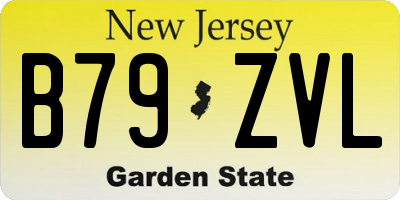 NJ license plate B79ZVL