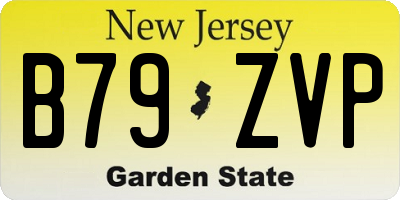 NJ license plate B79ZVP