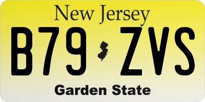 NJ license plate B79ZVS
