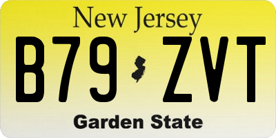 NJ license plate B79ZVT