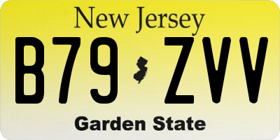 NJ license plate B79ZVV