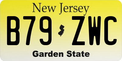 NJ license plate B79ZWC
