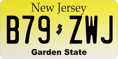 NJ license plate B79ZWJ