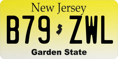 NJ license plate B79ZWL