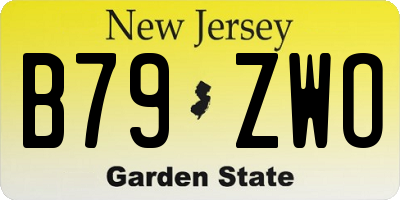 NJ license plate B79ZWO