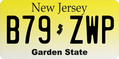 NJ license plate B79ZWP