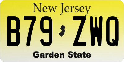 NJ license plate B79ZWQ