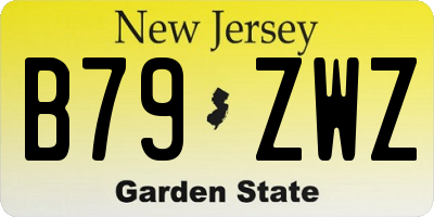 NJ license plate B79ZWZ