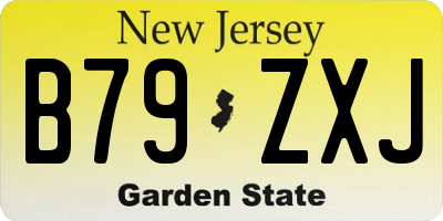 NJ license plate B79ZXJ