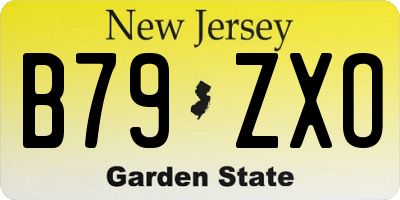 NJ license plate B79ZXO