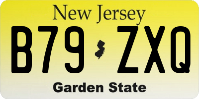 NJ license plate B79ZXQ