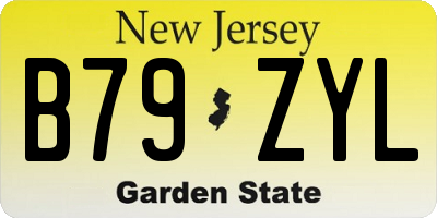 NJ license plate B79ZYL
