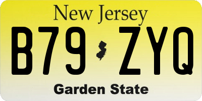 NJ license plate B79ZYQ