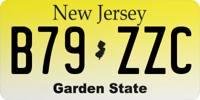 NJ license plate B79ZZC