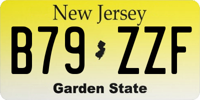 NJ license plate B79ZZF