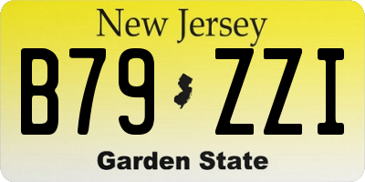 NJ license plate B79ZZI
