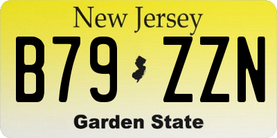 NJ license plate B79ZZN