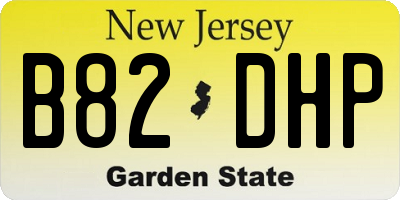 NJ license plate B82DHP