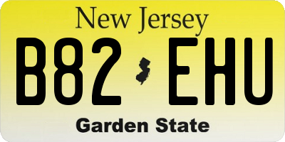 NJ license plate B82EHU