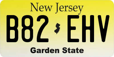 NJ license plate B82EHV